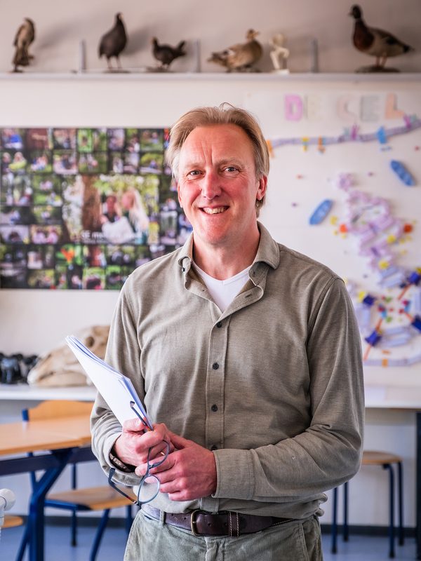 Edwin van Leeuwen, biologiedocent en maker van StartJeKlas
